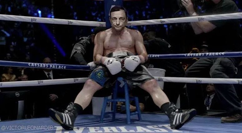 Draghi beaten up