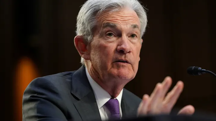 Federal Reserve Chair Jerome H. Powell testifies before a U.S. Senate Banking, Housing, and Urban Affairs Committee hearing on "The Semiannual Monetary Policy Report to the Congress" on Capitol Hill in Washington, U.S., March 7, 2023. REUTERS/Kevin Lamarque