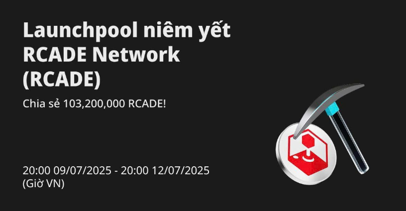 RCADE niêm yết độc quyền trên Bitget, sàn tung 4 chương trình nóng hổi: Launchpool, CandyBomb, tương tác X, Cộng Đồng!